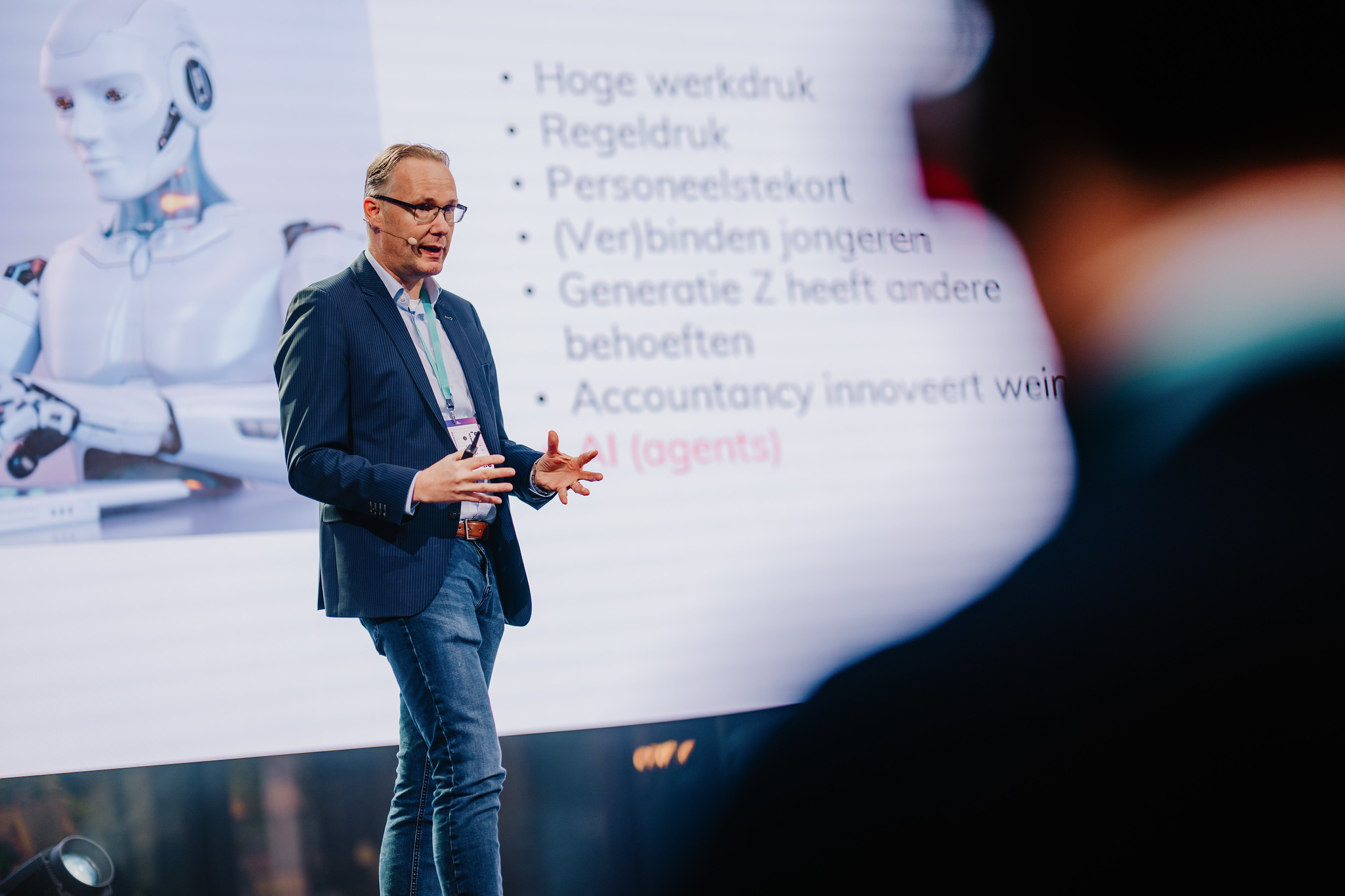 martin de bruin, podium, optreden, lezing, robot